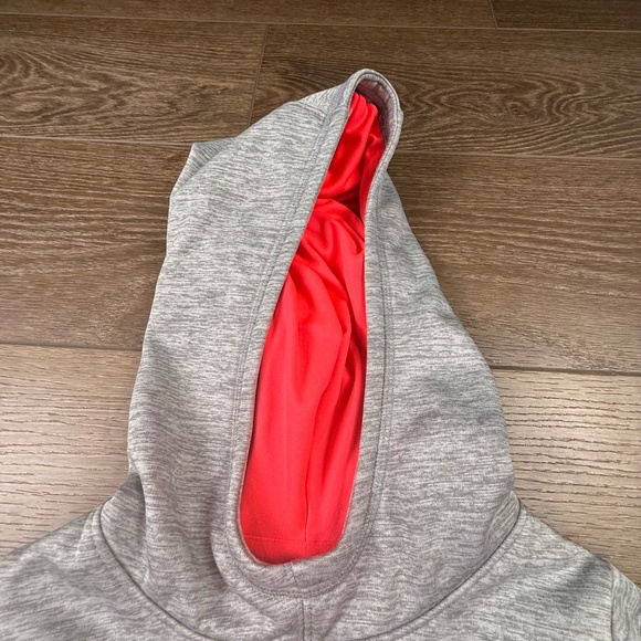 Under Armour Storm Girls Coldgear Heathered Gray Hooded Sweatshirt YSM School - Picture 7 of 14